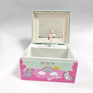 Boîte à musique personnalisée avec <span class=keywords><strong>ballerine</strong></span> sur carrousel pour cadeau <span class=keywords><strong>d</strong></span>'anniversaire et boîte à musique en carton, jouets musicaux, boîte à bijoux - Product Image 3