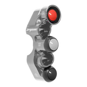 Interruptor de manillar derecho para Kawasaki Ninja ZX-6R (orificios universales) (titanio) - Product Image 3