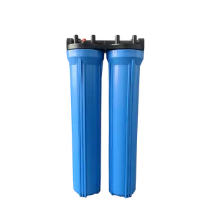 Sistemas de filtro de água casa inteiro 20 polegadas industrial 2 estágios pp e gac