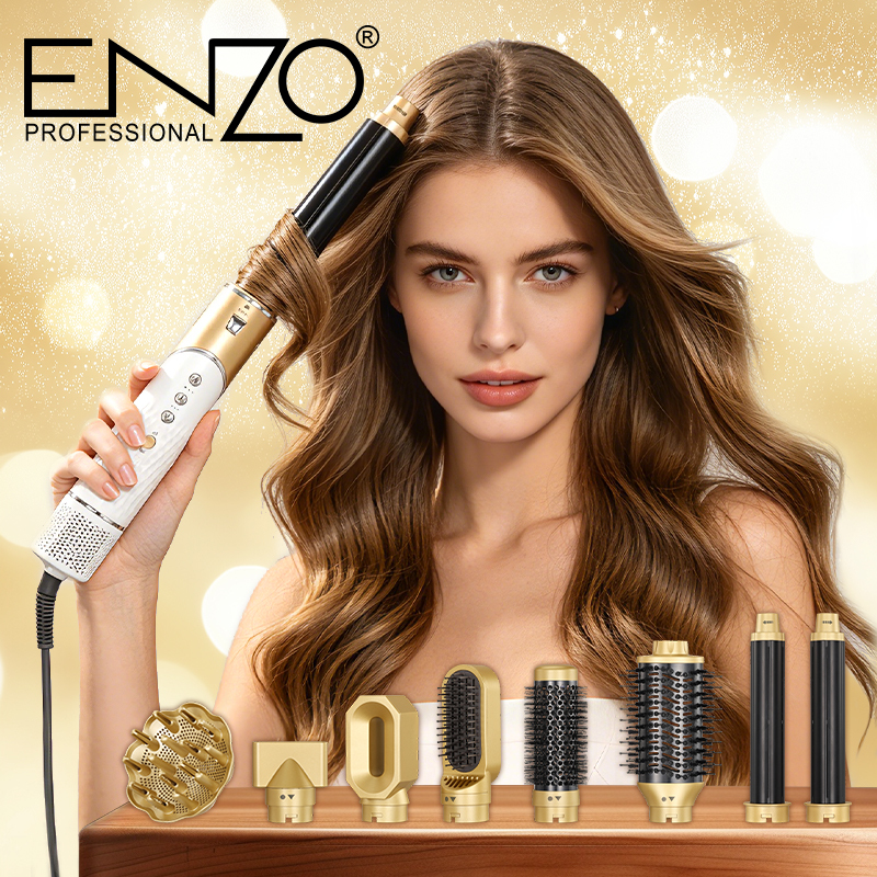 ENZO EN-755 Salon 8 in 1 High Speed Hair Dryer, Curling Iron