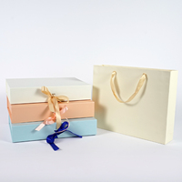 Boîte cadeau magnétique personnalisée de luxe, emballage haut de gamme pour la publicité, avec grand logo imprimé, boîte en carton rigide pliable