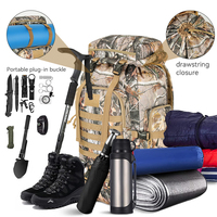 Sac à dos camouflage tactique grande capacité randonnée en plein air chasse survie sac d'équipement avec système MOLLE