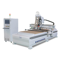 Router CNC 3 sumbu otomatis, untuk pengerjaan kayu lapis, mesin ukiran spindel tunggal, mesin pompa gir Motor, komponen inti PLC