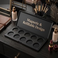 8-Loch Bestseller Maßgefertigtes Quadratisches Magnetisches Leeres Rouge-Kompaktpuder-Etui Concealer-Lidschatten-Behälter Palette-Verpackung