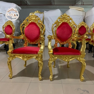 Thiết kế tiệc chiêu đãi hoàng gia sang trọng, chất lượng cao, ghế ngai vàng đỏ dành cho vua và hoàng hậu - Product Image 1