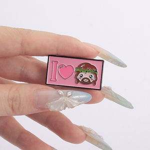 Adoro la spilla con spilla in smalto di gesù credenza religiosa carino gioco rosa spilla con spilla distintivo regalo di gioielli divertenti per gli amici - Product Image 4