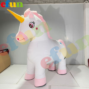 Efun adedi 1 adet özel şişme Unicorn maskot kostüm satılık dev şişme hayvan kostüm - Product Image 6