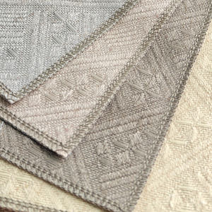 2024 tissus pour rideaux en polyester aspect <span class=keywords><strong>lin</strong></span> motifs floraux dorés techniques tricotées plissées occultantes et personnalisées pour la décoration intérieure - Product Image 5