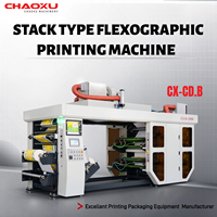 Mesin Cetak Flexo Tipe Stack, Printer Flexo Roll to Roll untuk Tas Belanja dari Kain Non-woven