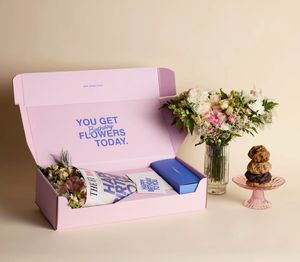 Biểu Tượng Tùy Chỉnh In Hoa Bao Bì Hộp Cho Bó Hoa Vận Chuyển Có Thể Tái Chế Hoa Hộp Quà Tặng Hộp Các Tông Cho Rose Tulip - Product Image 5