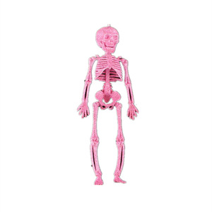 Decoraciones de Halloween con Calaveras Brillantes Fankasi, Accesorios de Plástico para Interiores en Rosa, Gris, Blanco y Negro - Product Image 3