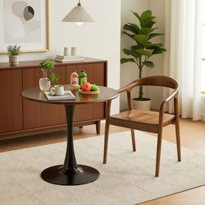 노르딕 레트로 식탁, 소형 가정용, 튤립 커피 발코니, 중세 협상용 - Product Image 5