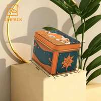 Boîte en étain rectangulaire personnalisée de qualité alimentaire pour le stockage du thé et du café