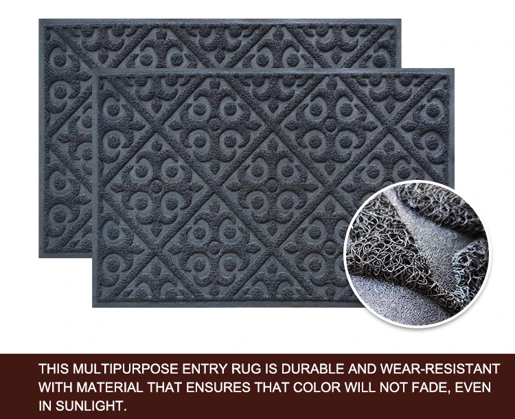 High quality PVC coil door mats with colorful colors(图3)
