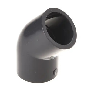 HongKe Chine Fournisseur Fabricant Plastique Gamme <span class=keywords><strong>PVC</strong></span> SCH80 45 Degrés <span class=keywords><strong>Coude</strong></span> 20MM-110MM Raccords de Tuyauterie <span class=keywords><strong>PVC</strong></span> pour <span class=keywords><strong>Plomberie</strong></span> - Product Image 1