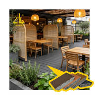 Planches de terrasse en aluminium et plastique pour systèmes de revêtement de sol extérieur utilisés dans les projets de construction de terrasses, de balcons et de jardins