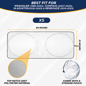 Usine Logo personnalisé Parasol voiture couverture de fenêtre avant pare-brise rétractable pliable pare-soleil Pare-soleil Protection pour voiture - Product Image 4