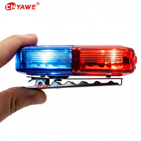 Mini Linterna LED Portátil de Advertencia para Hombro, Luz Estroboscópica Roja y Azul, con Clip, Lámpara de Señalización de Seguridad para Patrullaje, Tráfico Nocturno