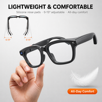 Gafas Inteligentes con Modos Monoculares, Pantalla de Guía de Ondas, Traducción en Tiempo Real, Asistente de IA y GPS para Viajes y Negocios