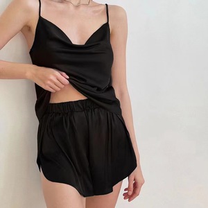 <span class=keywords><strong>Camicia</strong></span> <span class=keywords><strong>da</strong></span> <span class=keywords><strong>Notte</strong></span> Estiva in Poliestere, Completo Loungewear <span class=keywords><strong>da</strong></span> <span class=keywords><strong>Donna</strong></span>, Pigiama Femminile, Set Pigiama in <span class=keywords><strong>Seta</strong></span> per Donne - Product Image 2