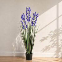 Fleurs artificielles, plante en pot de type campanule, pour Noël, les remises de diplômes, les arrangements de bureau