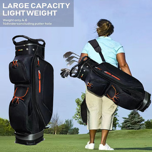 Passen Unisex Professional Multi-Functional Standard <b>Golf</b> <b>Bag</b> Waterproof Lightweight PU Club Carryall Black 90cm Custom - Product Image 3