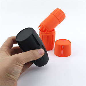 Wholesale Plastic Grinder Jar Portable Tobacco Grinder With Storage Room Design Herb Grinder Plastic Jar Smoking Accessories - Product Image 1