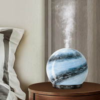 Design unique en verre marbré 200ml décoration Art luxe humidificateur d'air électrique portable diffuseur d'arôme d'huile essentielle