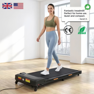 Elektrisches Manuelles Laufband mit Neigungsverstellung, 1-6 km/h Geschwindigkeitsbereich, Motorisiertes Bodybuilding-Gerät, Mini-Laufband für Zuhause - Product Image 1