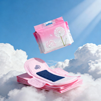 Serviettes hygiéniques jetables Yueyue en coton pour femmes, super absorbantes et anti-fuites, pour usage nocturne prolongé, avec ailettes