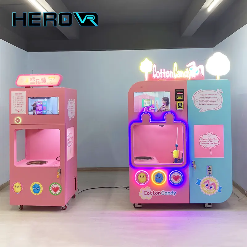 Automatic Flower Marshmallow Best Seller Marshmallow Cotton Candy Vending Machine