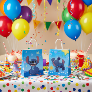 Sacchetti regalo di compleanno Stitch, bomboniere di carta per feste di compleanno per bambini, stampa a 4 colori - Product Image 2