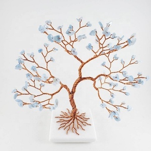 Natural <b>Crystal</b> <b>Chip</b> Aquamarine Wire Wrapped Tree of Life Stone <b>Chip</b> Tree <b>Crystal</b> <b>Chip</b> Healing Gemstone Agate Decoration Gifts - Product Image 2