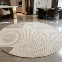 Meistverkaufter Maßgefertigter Plüsch-Tufting-Handwollteppich Geschnitzter Moderner Flur-Teppich mit Animiertem Muster für Zuhause