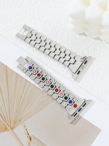 Estilos más nuevos desarrollados Venta caliente Bling Diamond Color-blocking App Smart <span class=keywords><strong>Watch</strong></span> para <span class=keywords><strong>Apple</strong></span> <span class=keywords><strong>Watch</strong></span> 49mm 45mm 44mm 42mm 38mm - Product Image 4