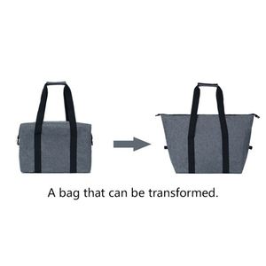 Sac isotherme à fermeture éclair de grande capacité avec logo personnalisé et poche avant pour événements d'entreprise - Product Image 3