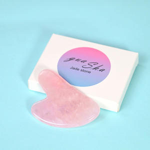 Quarzo rosa Guasha strumento facciale per la cura di sé il trattamento del corpo di massaggio alleviare le tensioni ridurre le rughe per gli uomini delle donne - Product Image 2