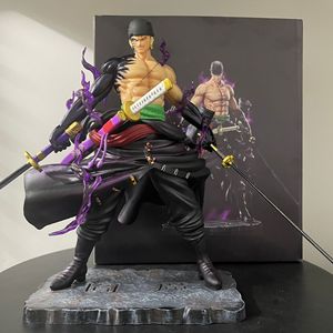 หุ่นอะนิเมะ <span class=keywords><strong>Zoro</strong></span> 24cm, หุ่นตัวการ์ตูน<span class=keywords><strong>1</strong></span>ชิ้นของสะสม PVC ของขวัญของเล่นตกแต่ง - Product Image 1
