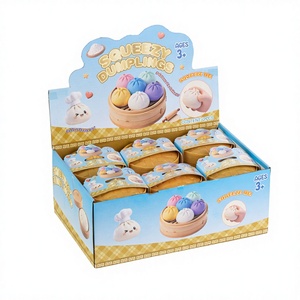 Giant <b>Glitter</b> Dumpling Squishy with Steamer Box Jumbo Mystery Bao Bun Stress Relief Toys Soft Slow-Rise Squeeze Fidget Gifts - Product Image 4