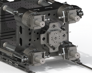 Powerjet Prijs Hoge Efficiëntie 650 Ton Plastic Waarschuwingsbord Verkeerskegel Spuitgietmachine - Product Image 4