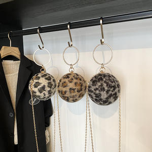 Mini petit sac femmes 2024 hiver nouveau léopard chaîne femmes sac à bandoulière balle ronde sac - Product Image 2