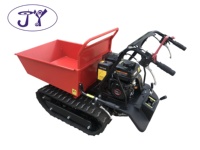 Nouvelle conception de mini camion à benne basculante, moteur Loncin 9,5 CV, 6F+2R, hydraulique, tout-terrain, chenilles