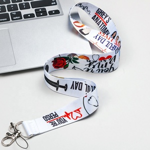 Factory High Quality Custom Printing Heart Printing Sublimation Lanyard