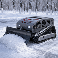 Robot tondeuse sans fil télécommandé, à essence, balayeuse à neige, robot déneigeur multifonction, coupe-herbe DIY