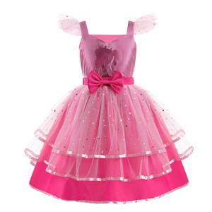 Robe de princesse d'Halloween pour filles, en polyester moelleux, pour spectacle de danse, design personnalisable, costumes de films et de télévision pour enfants - Product Image 1
