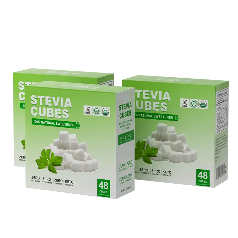 Thấp calorie nhãn hiệu riêng Stevia Cube chiết xuất sg95ra60 đường tự nhiên chất làm ngọt