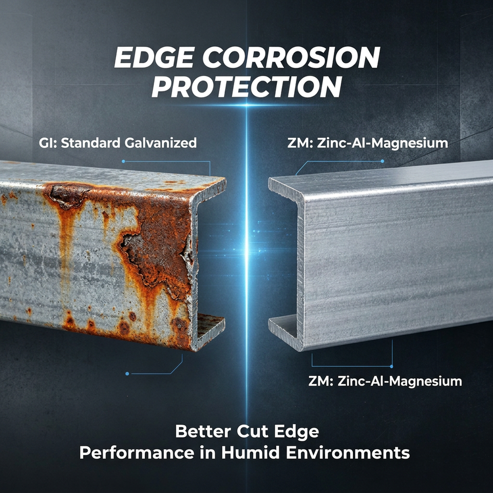 Zinc-Aluminum-Magnesium Steel Coil with Zn-Al-Mg Coating Superior ...