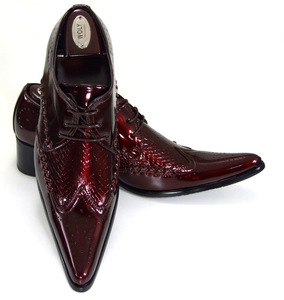 Chaussures de ville pour hommes à bout pointu en cuir pleine fleur véritable, nouveau design tendance, vente en gros d'usine - Product Image 6