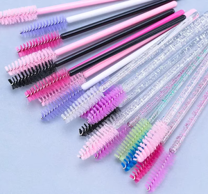 Dreamy Crystal Eyelash Brush Disposable Lilac Spoolie Wands for Eyelash Extension Aftercare Professional <strong>Lash</strong> Shop Bulk - Product Image 4