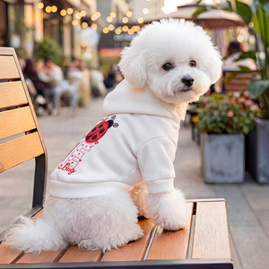 Sweat-shirt JXANRY simple en polyester pour animaux de compagnie, motif lettres, chaud <span class=keywords><strong>et</strong></span> confortable, pour chiens <span class=keywords><strong>et</strong></span> chats miniatures, collection printemps-automne, spécial Saint-Valentin - Product Image 3